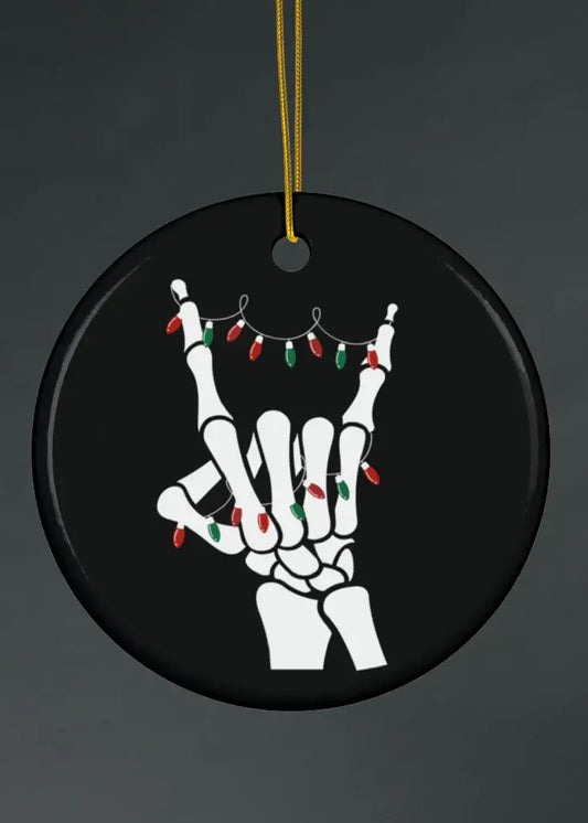 Ceramic Skeleton Ornament