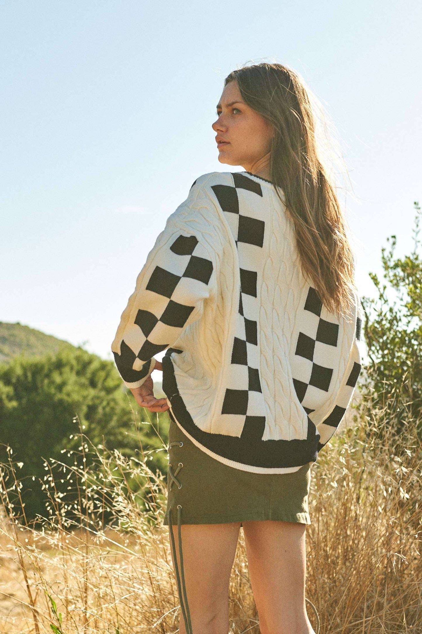 Everyday Checker Sweater