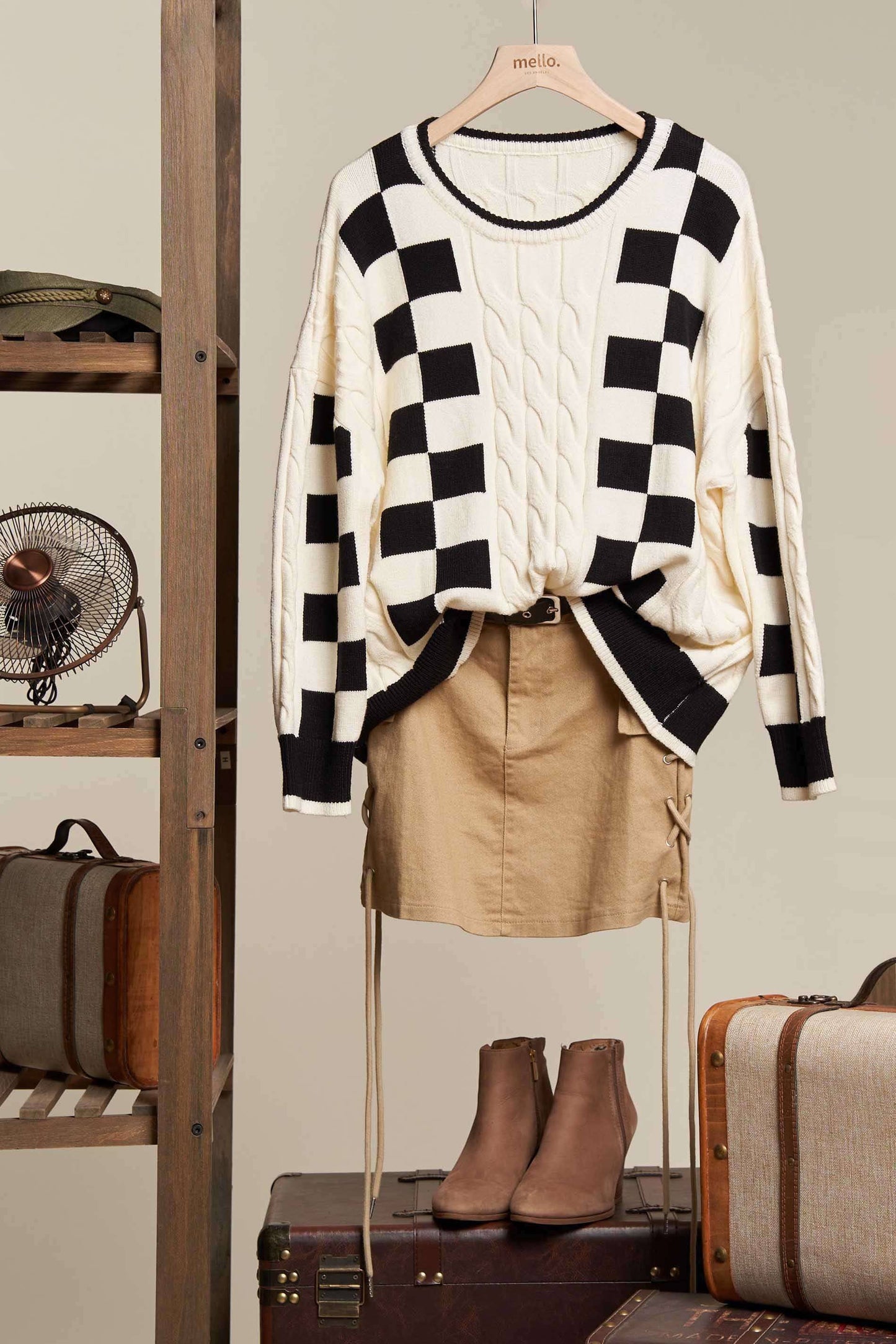Everyday Checker Sweater