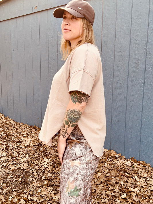 Joey V Neck Boyfriend Tee