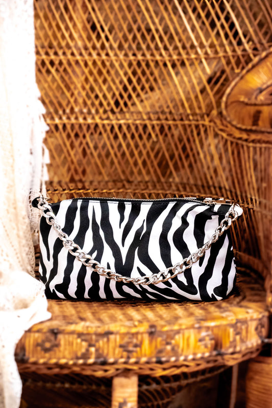 Zebra Chain Cross Body