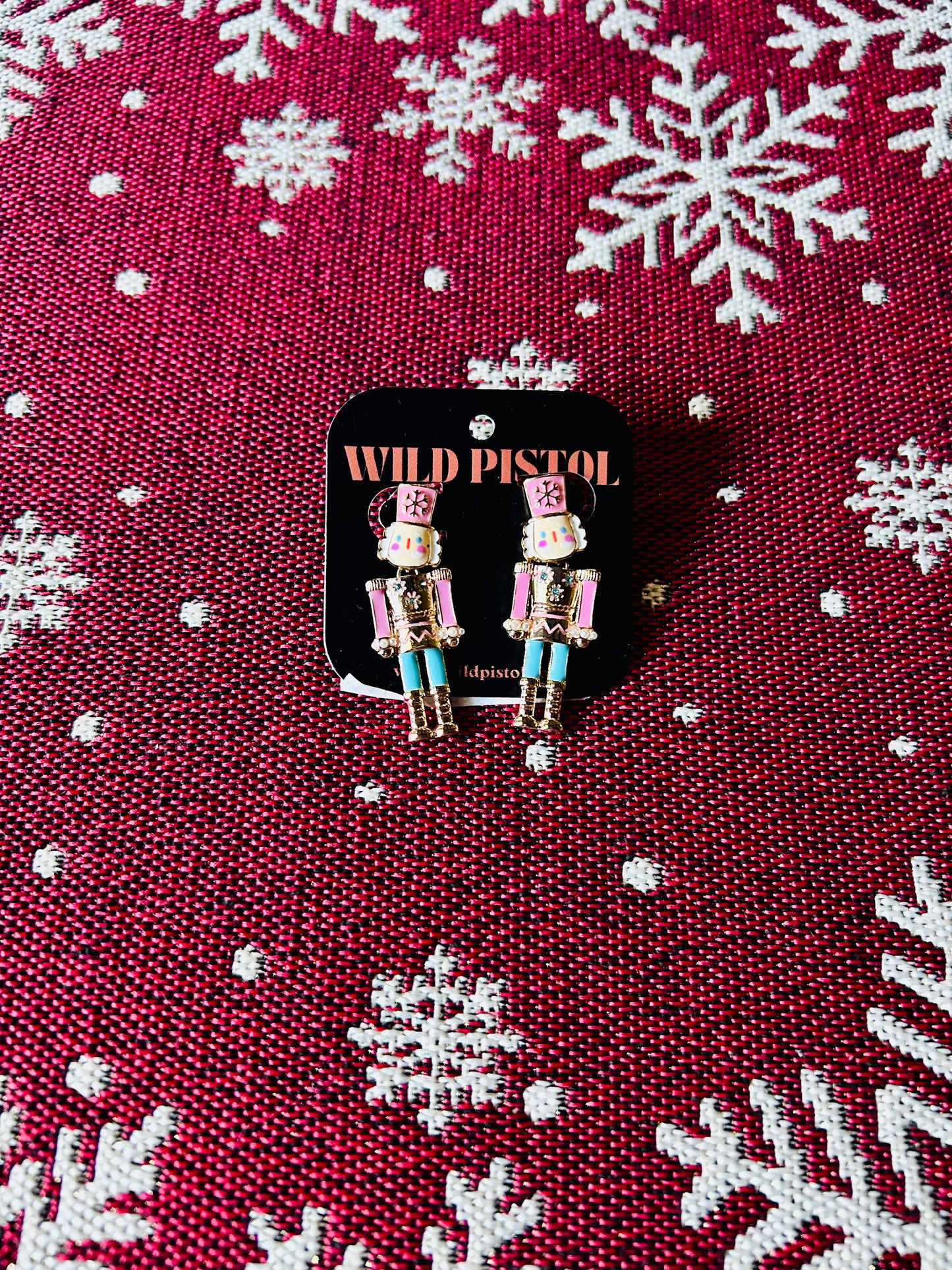 Pink Nutcracker Earrings