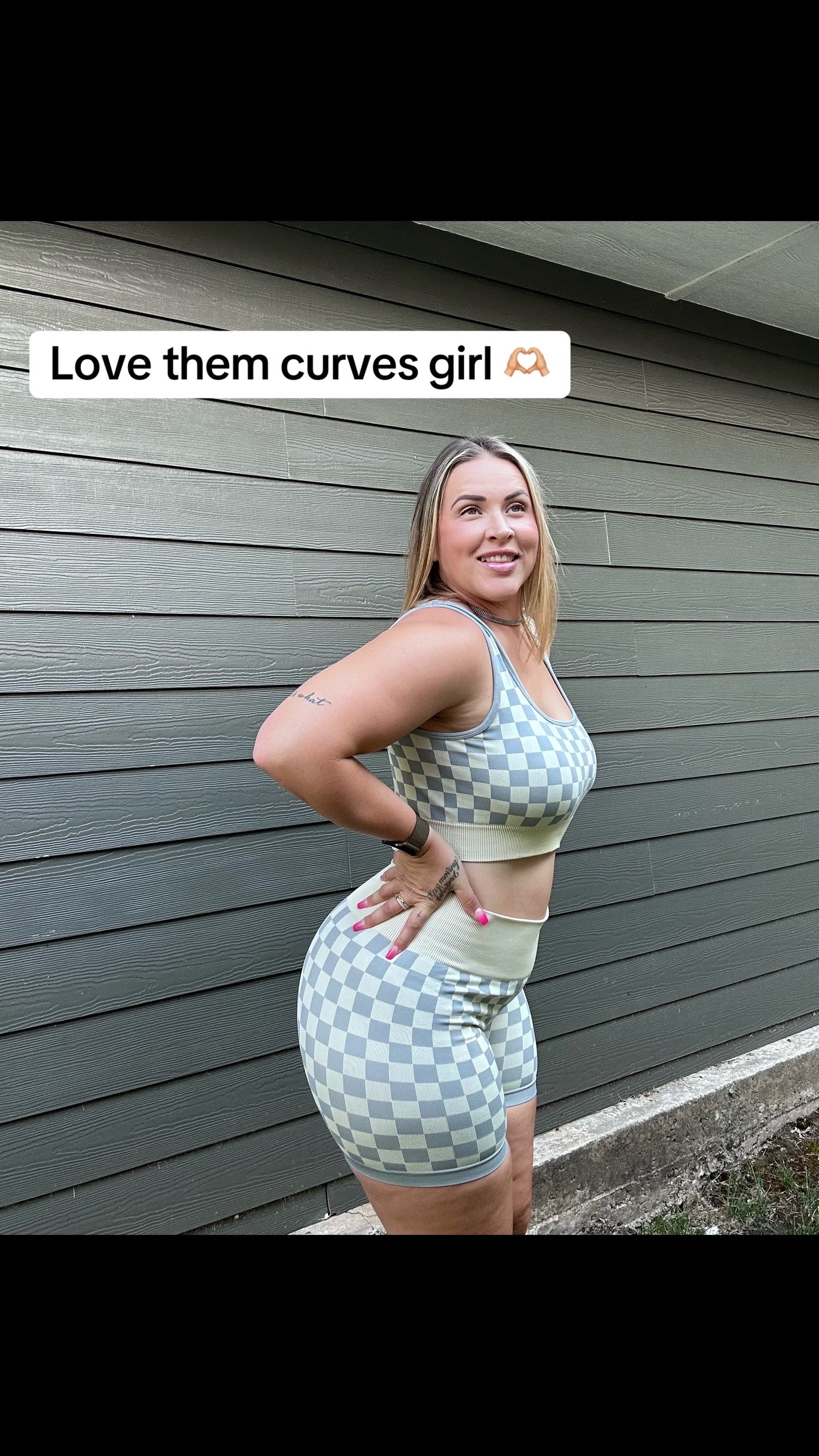 CHECKMATE BRA & BIKER SET