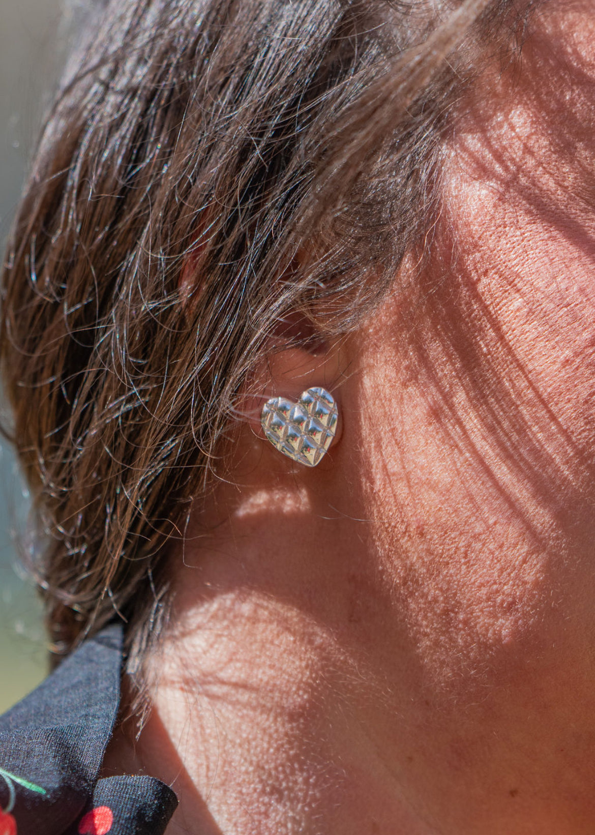 Silver Diamond Studs
