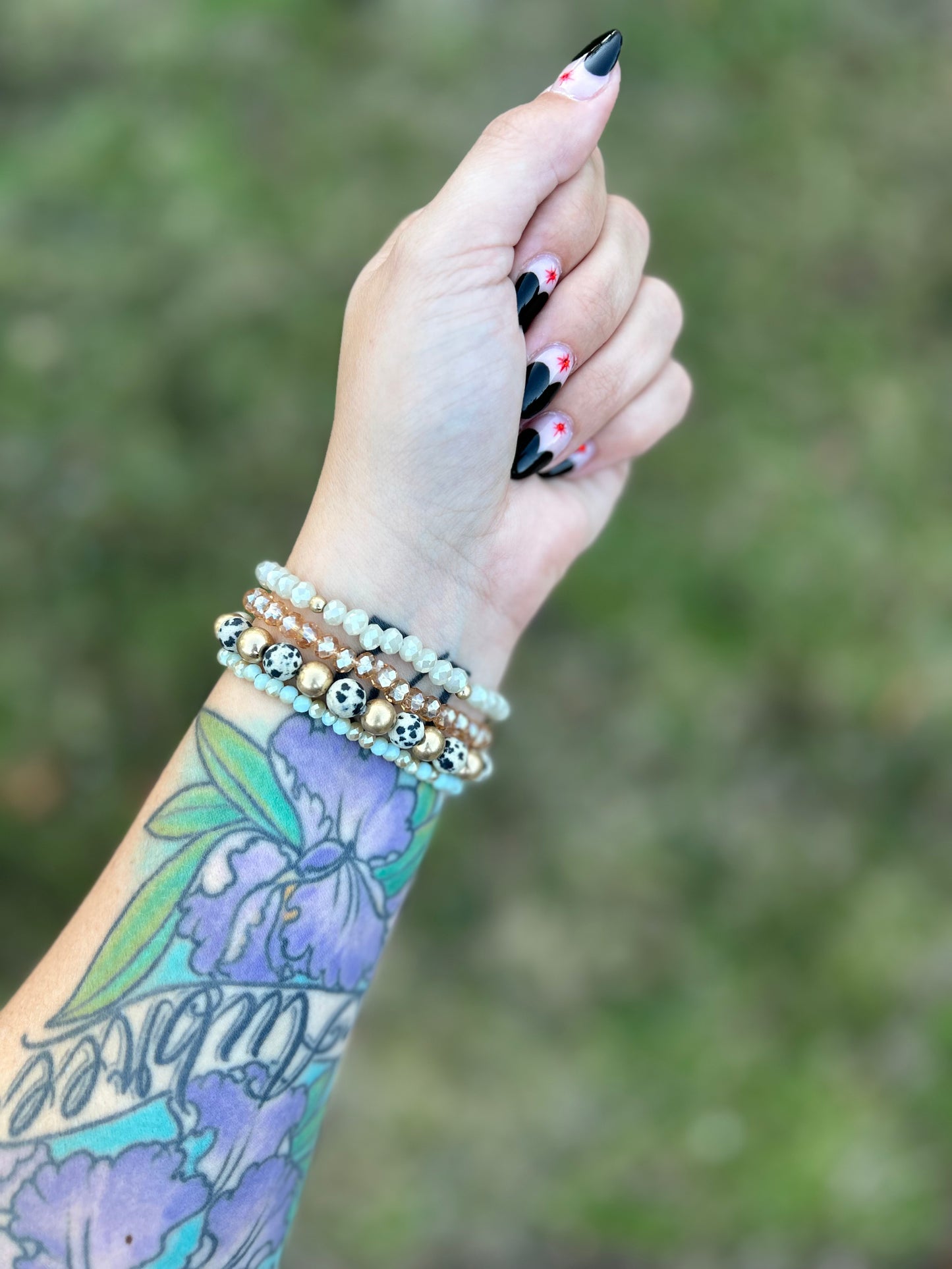 Dalmatian Bracelet Stack