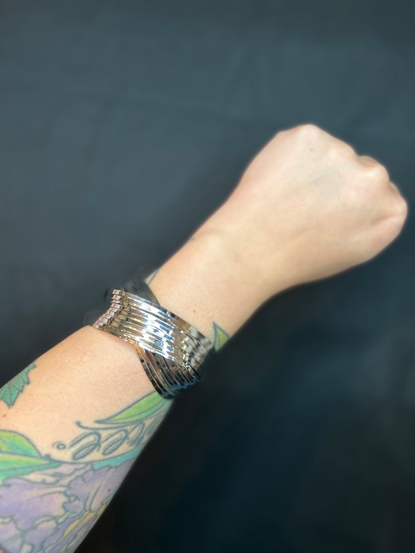 Silver Cross Cuff