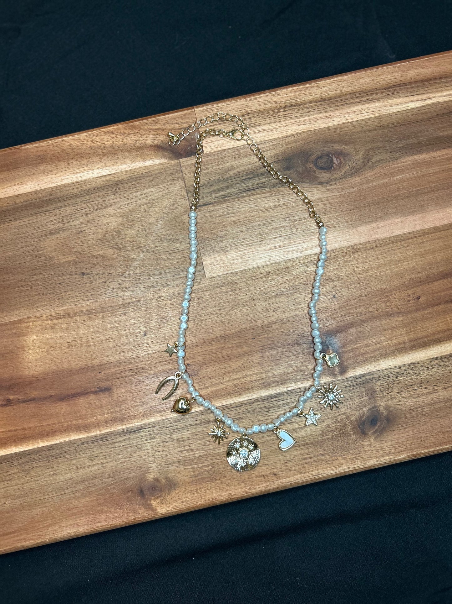 Pearl Charm Necklace