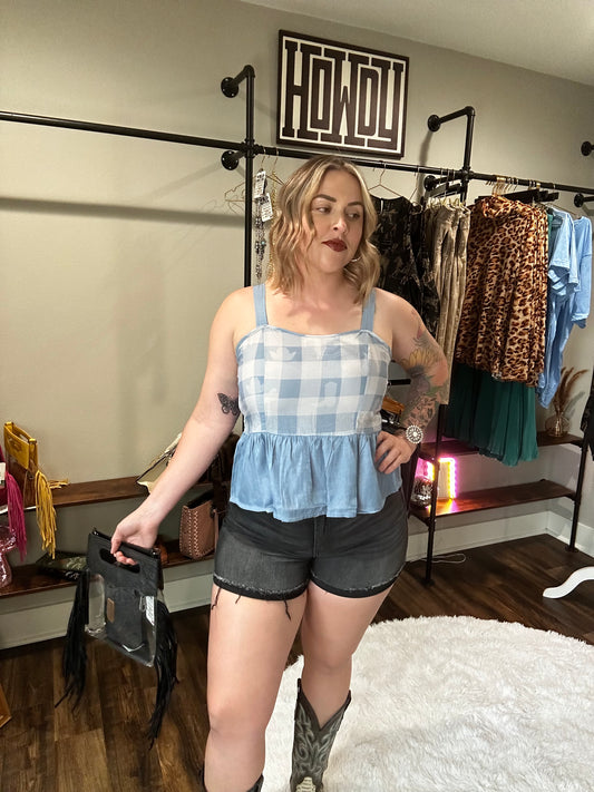 Plus Rocker Cowgirl Shorts