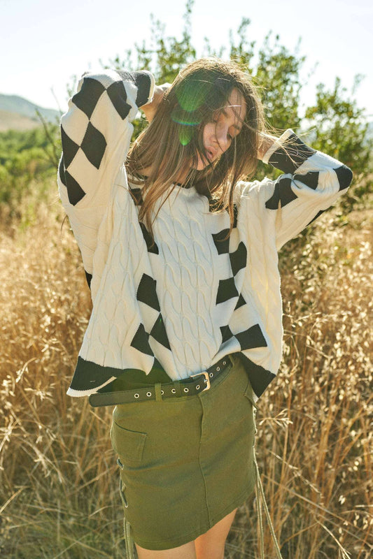 Everyday Checker Sweater