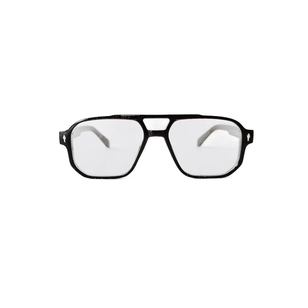 Black Retro Blue Light Glasses
