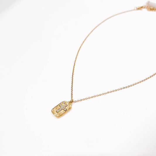 Cecilia Cross Necklace WATERPROOF