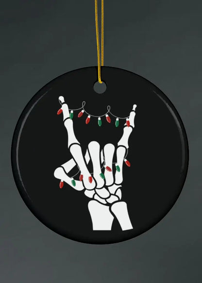 Ceramic Skeleton Ornament