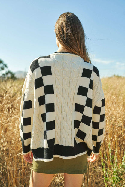 Everyday Checker Sweater