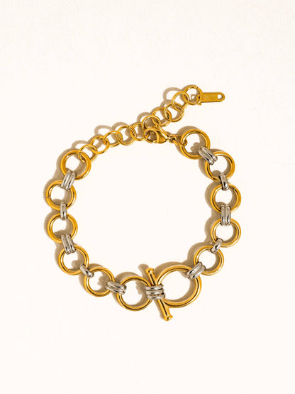 Celine Two-Tone Link Bracelet