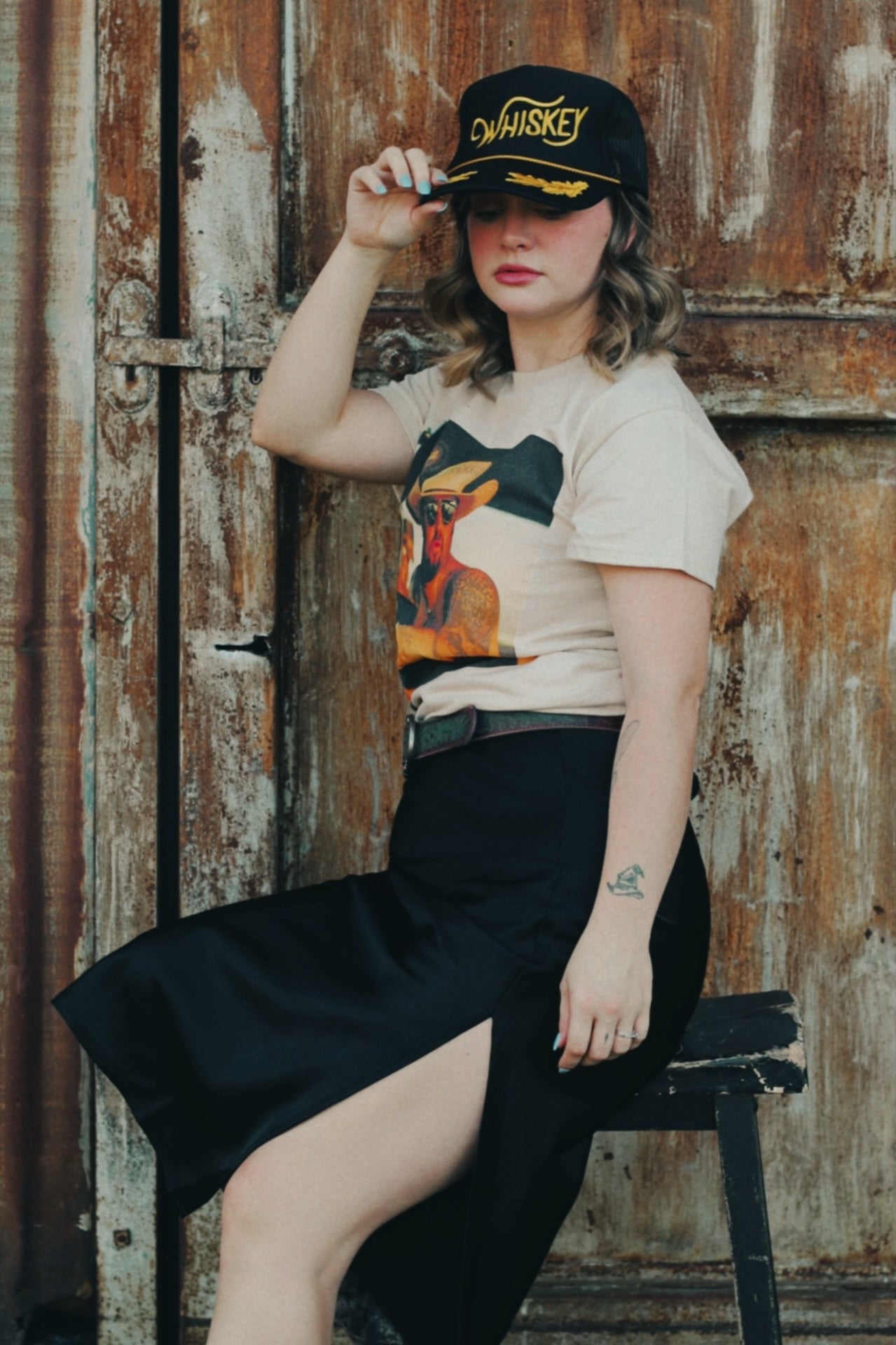 Rebel Child Satin Skirt
