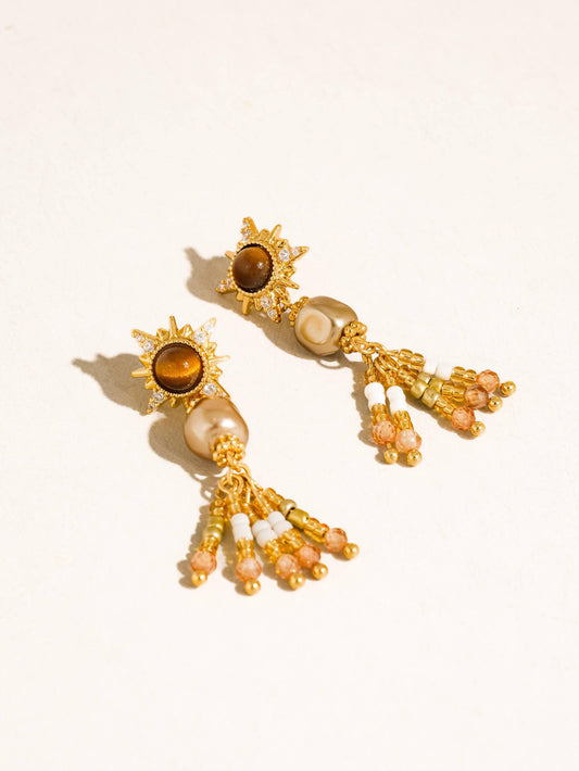 Vintage Sunburst Earrings