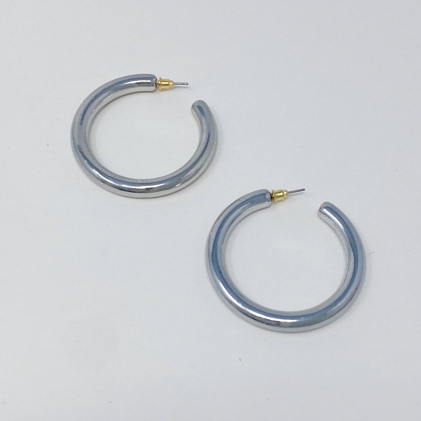 Colored Tube Hoop Earrings