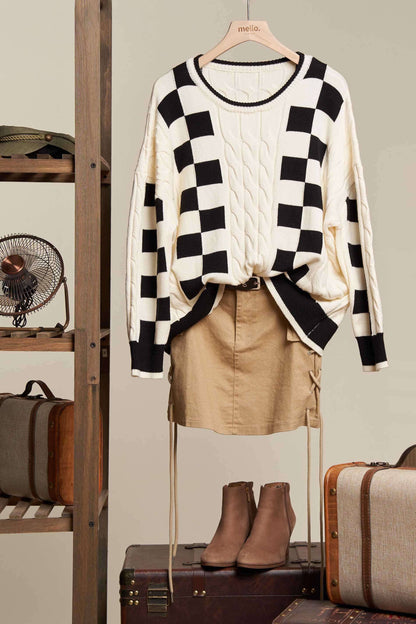 Everyday Checker Sweater