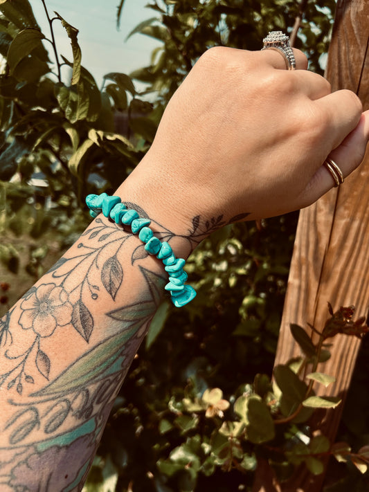 Turquoise Rock Bracelet