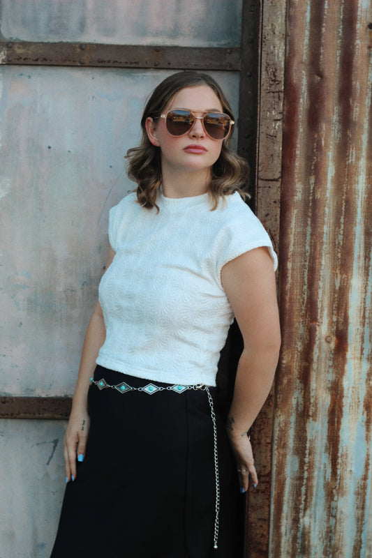 Harley Cap Sleeve Top