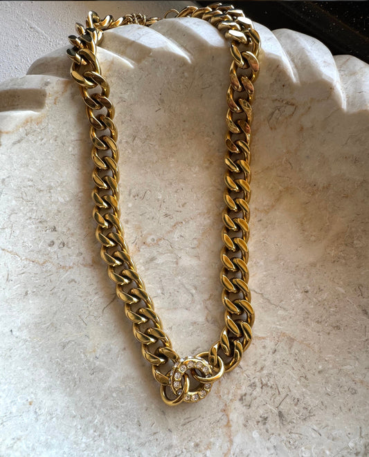 Golden Halo Cuban Chain