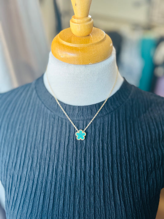 Green Clover Necklace