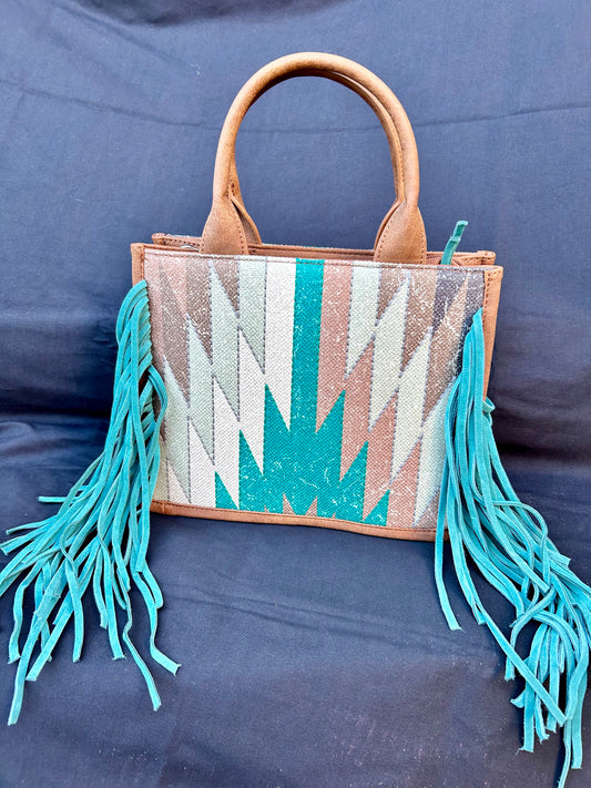 Fringe Aztec Bag