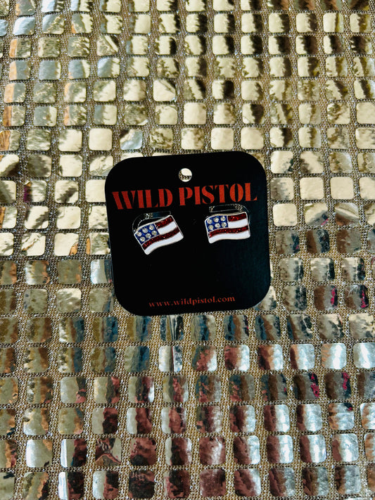American Flag Studs
