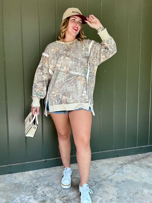 Camo pullover