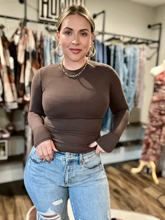 Soft Knit Jersey Long Sleeve Tee