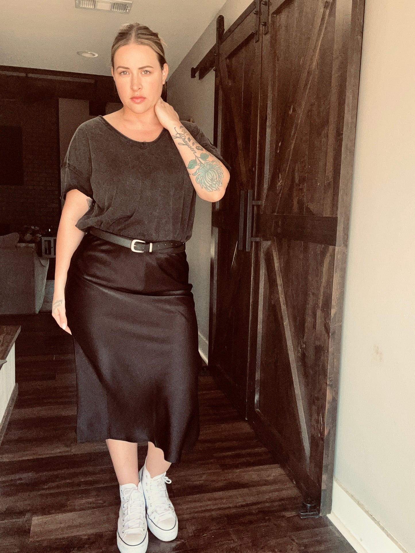 Rebel Child Satin Skirt