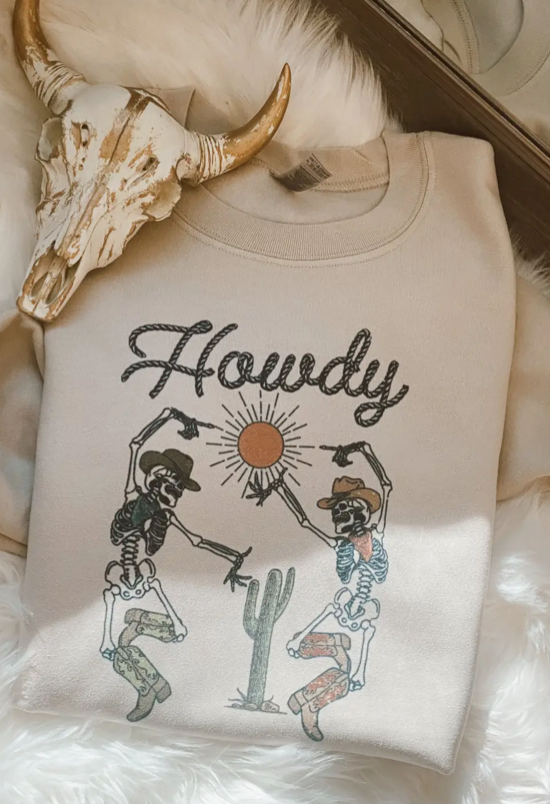 Howdy Skellie Tee