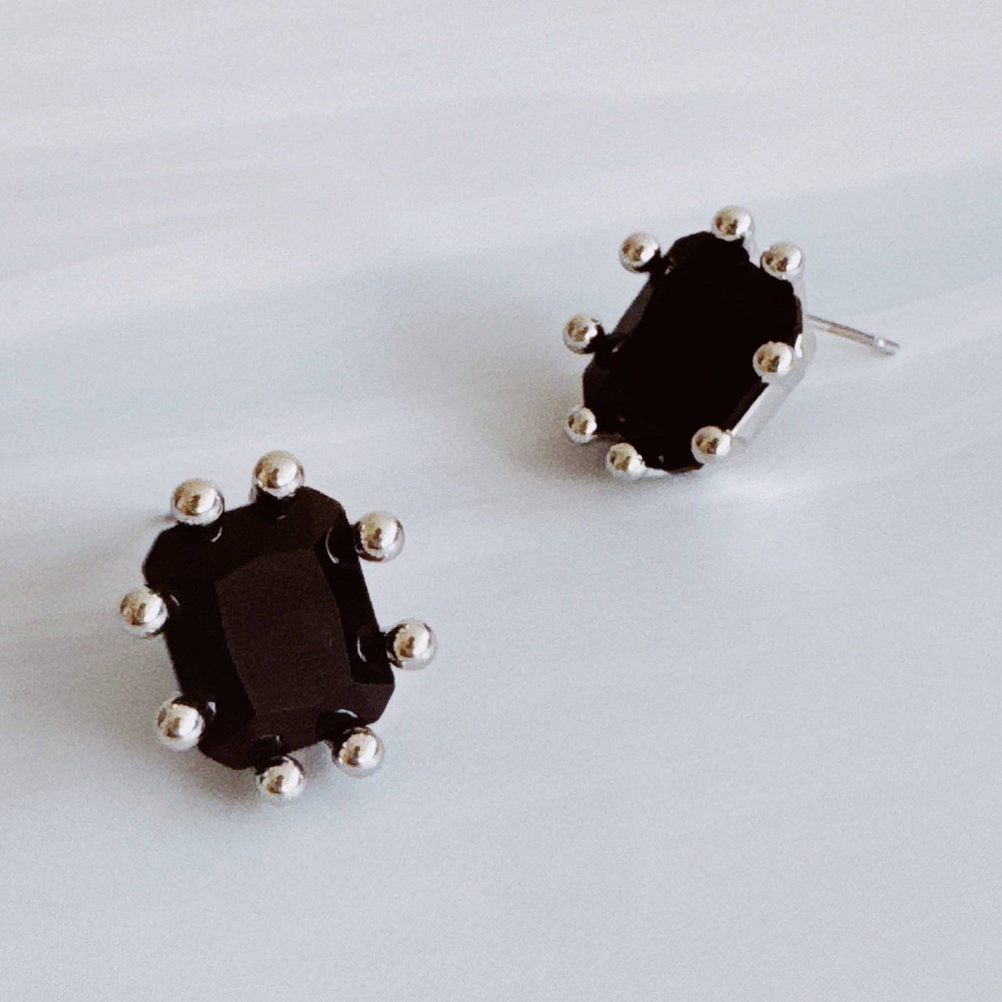 Statement Gem Stud Earrings