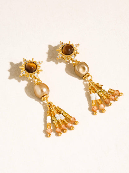 Vintage Sunburst Earrings