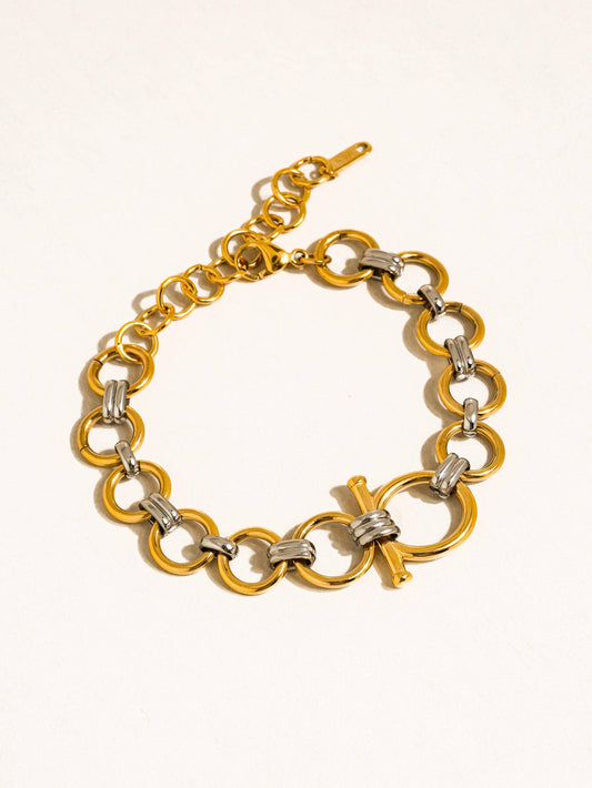 Celine Two-Tone Link Bracelet
