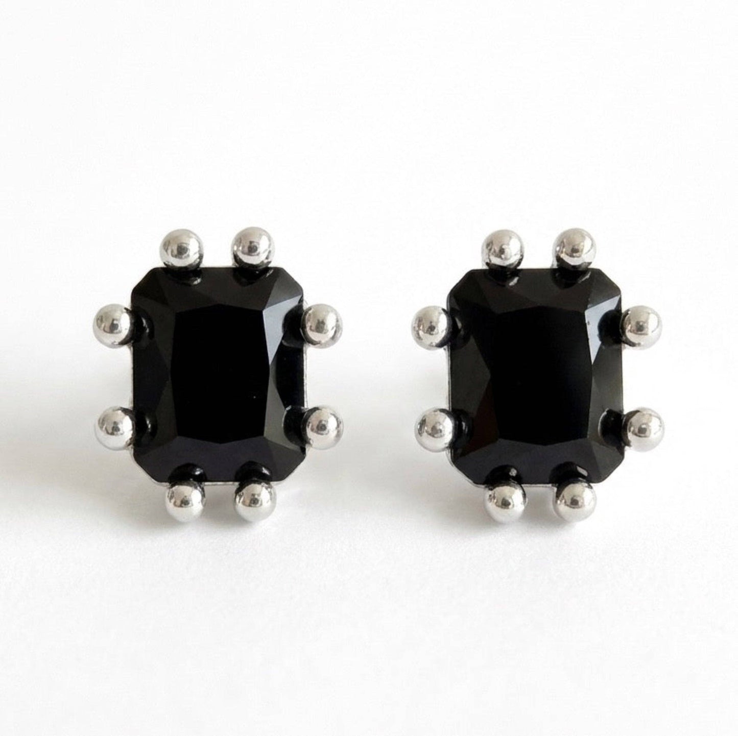 Statement Gem Stud Earrings