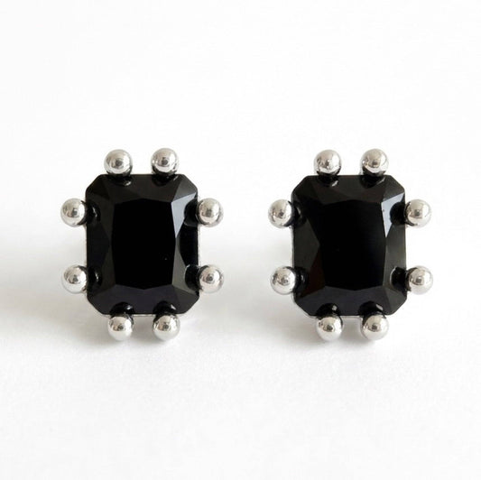 Statement Gem Stud Earrings