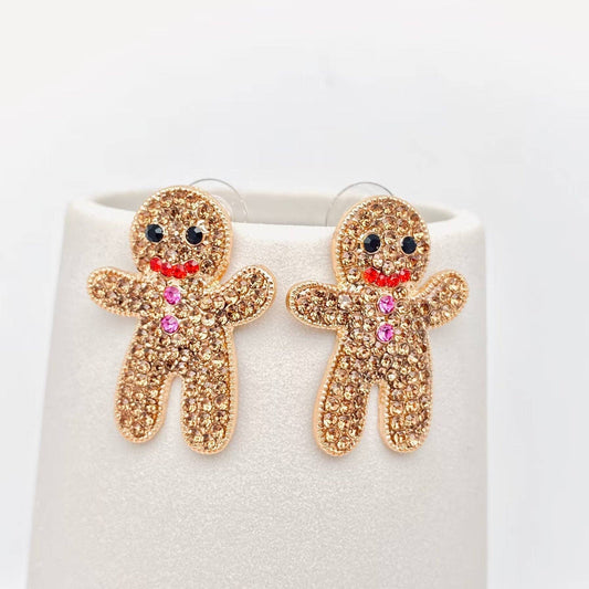 Gingerbread Man Earrings