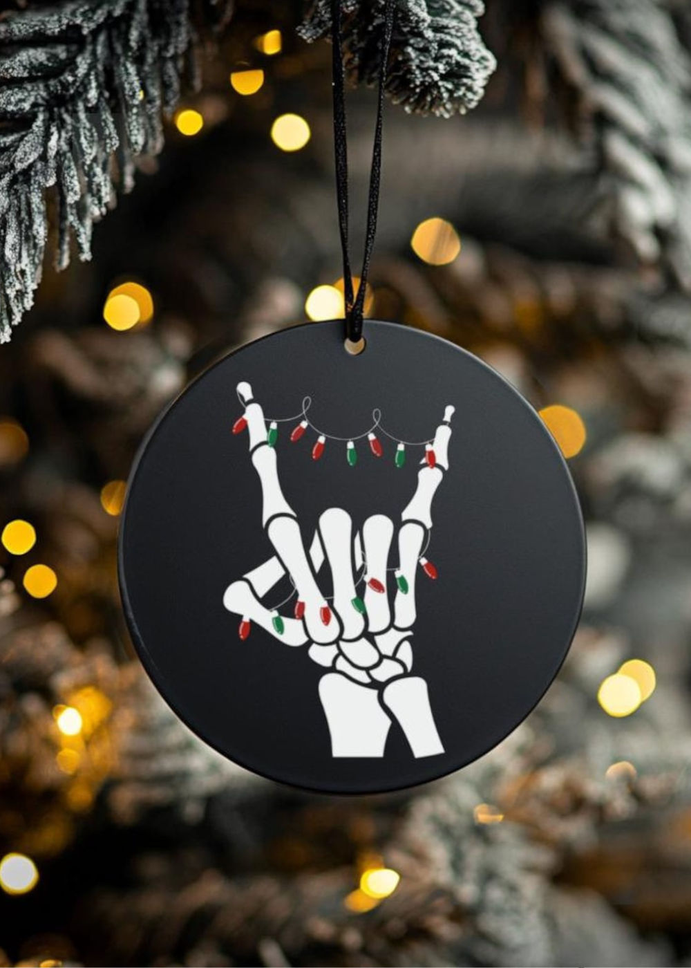 Ceramic Skeleton Ornament