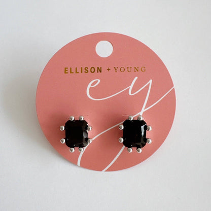 Statement Gem Stud Earrings